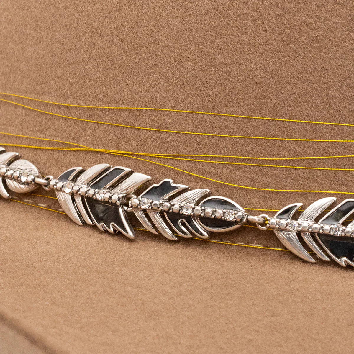 Black Feather Hat Band - Image 3