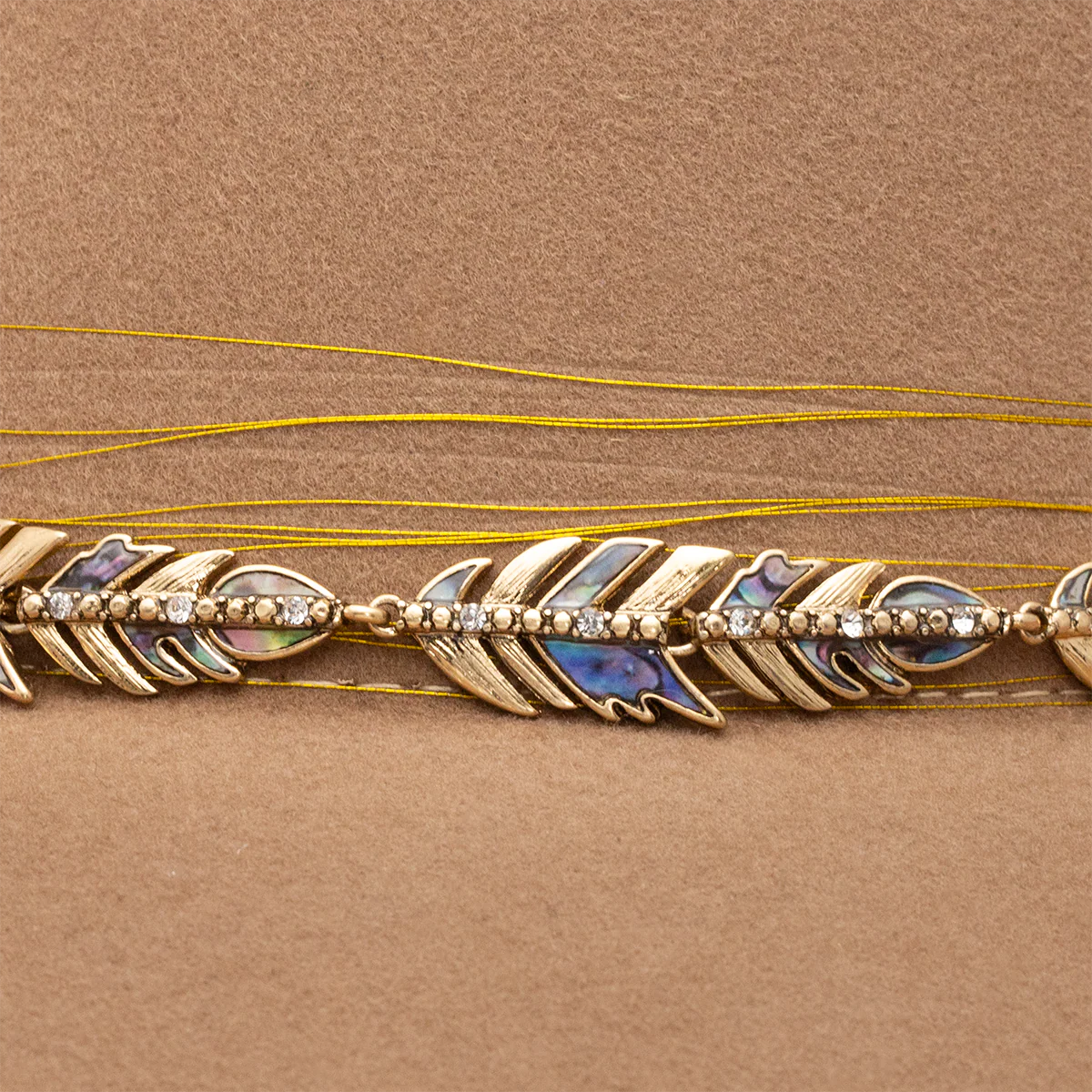 Blue / Green Feather Hat Band - Image 3